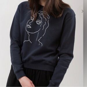Paloma Wool Guiri Picasso Sweatshirt in Blue.